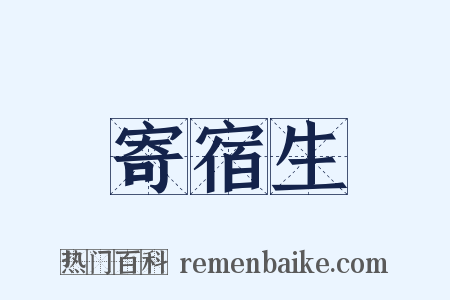 寄宿生是什么意思的图片